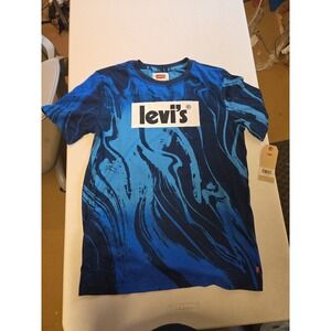 Levis Boy's XL Blue Black Blue Waves NWT Cotton 13-15 Yrs Teen